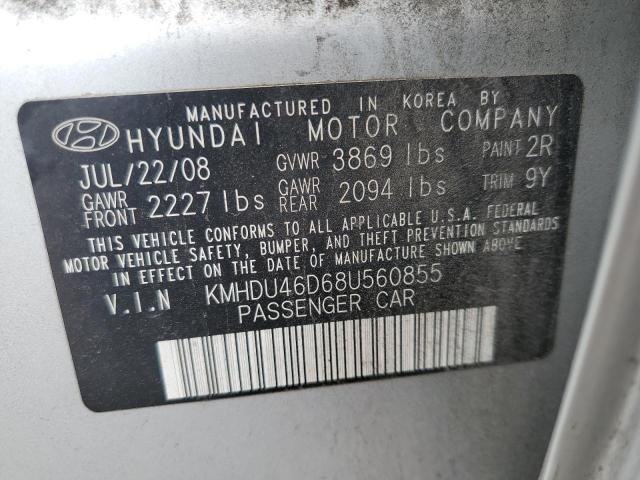 Photo 11 VIN: KMHDU46D68U560855 - HYUNDAI ELANTRA 