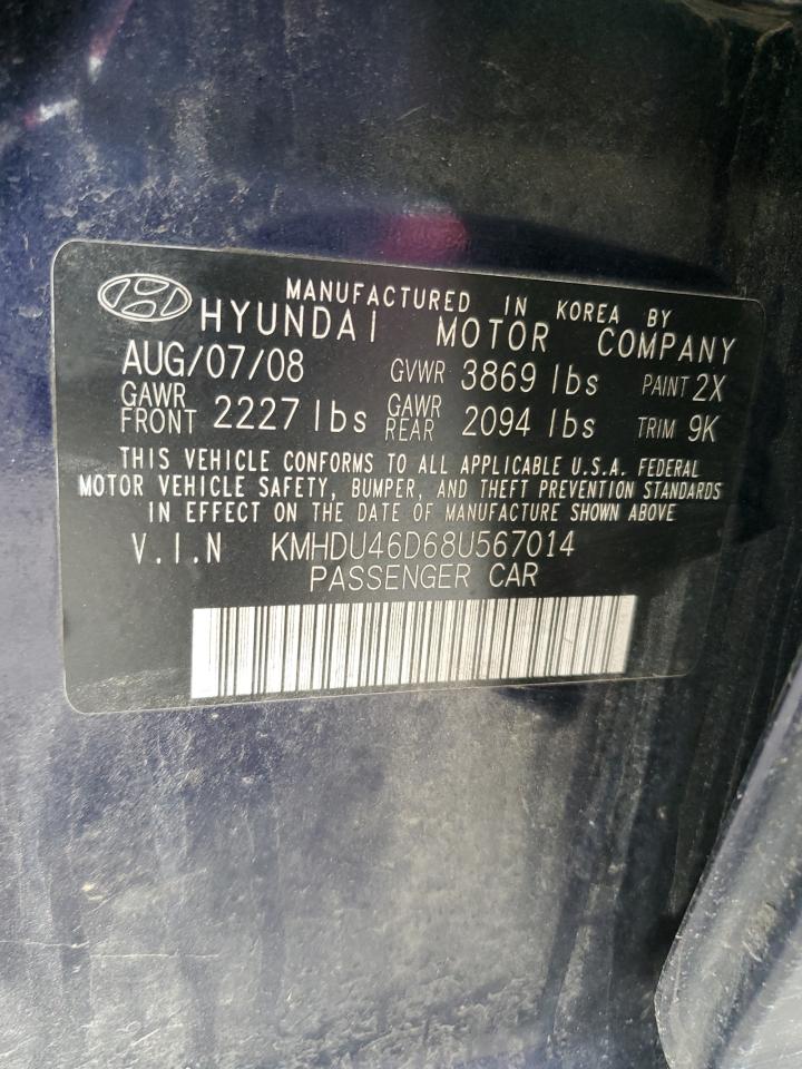 Photo 11 VIN: KMHDU46D68U567014 - HYUNDAI ELANTRA 