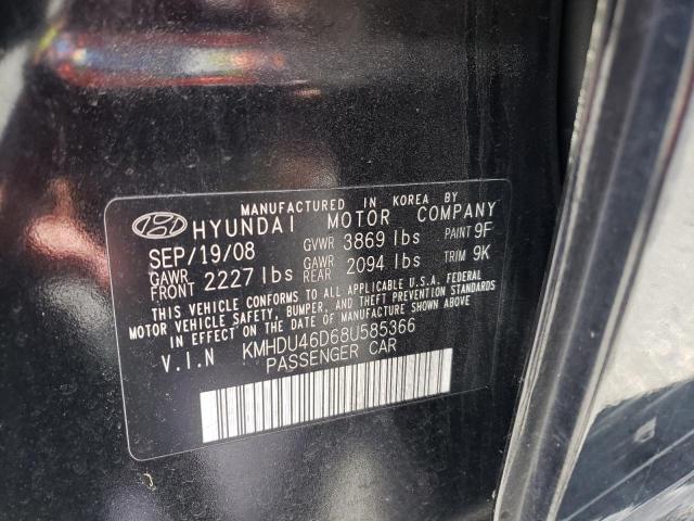 Photo 11 VIN: KMHDU46D68U585366 - HYUNDAI ELANTRA 