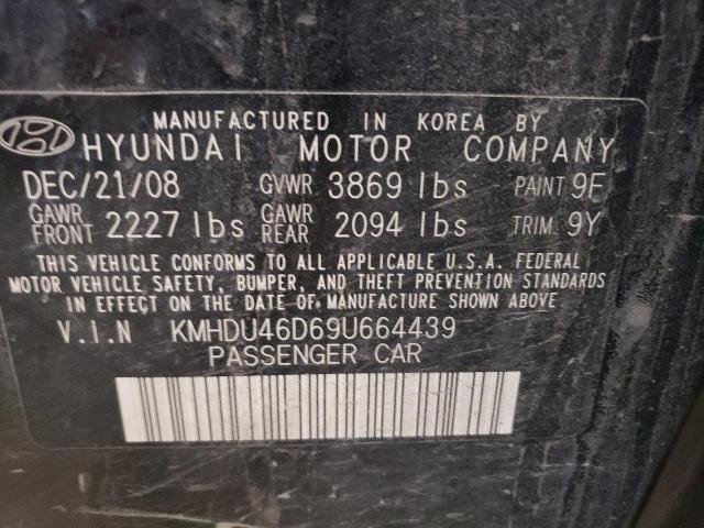 Photo 11 VIN: KMHDU46D69U664439 - HYUNDAI ELANTRA GL 