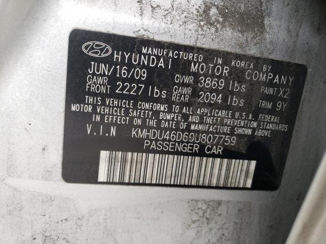 Photo 11 VIN: KMHDU46D69U807759 - HYUNDAI ELANTRA 