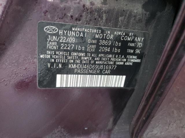 Photo 11 VIN: KMHDU46D69U816977 - HYUNDAI ELANTRA 