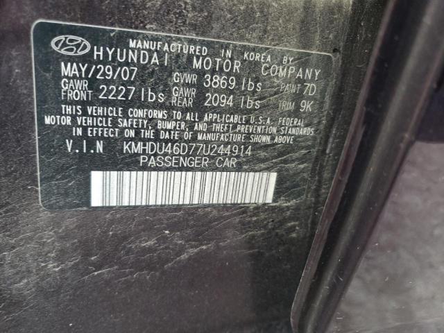 Photo 11 VIN: KMHDU46D77U244914 - HYUNDAI ELANTRA 