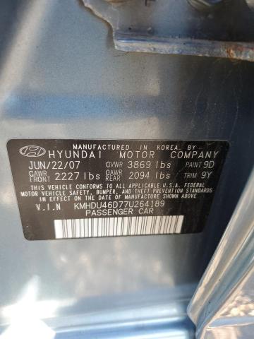 Photo 11 VIN: KMHDU46D77U264189 - HYUNDAI ELANTRA GL 