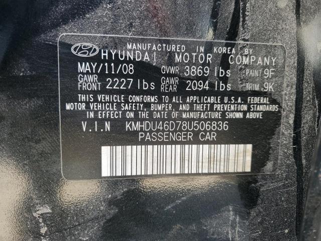 Photo 11 VIN: KMHDU46D78U506836 - HYUNDAI ELANTRA 