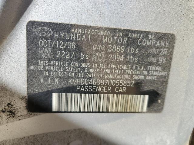 Photo 11 VIN: KMHDU46D87U055852 - HYUNDAI ELANTRA GL 