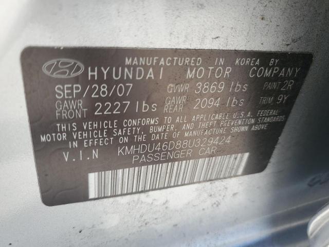 Photo 11 VIN: KMHDU46D88U329424 - HYUNDAI ELANTRA 