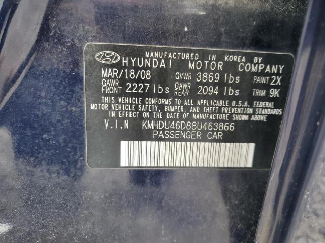 Photo 11 VIN: KMHDU46D88U463866 - HYUNDAI ELANTRA 