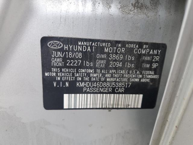 Photo 11 VIN: KMHDU46D88U538517 - HYUNDAI ELANTRA 