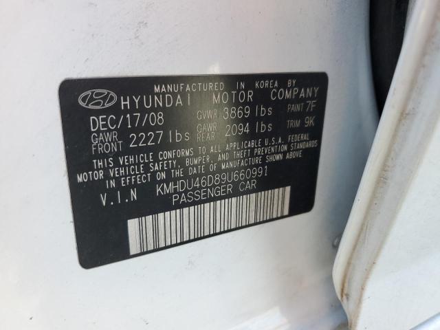 Photo 12 VIN: KMHDU46D89U660991 - HYUNDAI ELANTRA GL 