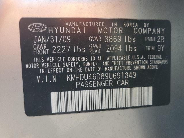 Photo 11 VIN: KMHDU46D89U691349 - HYUNDAI ELANTRA GL 