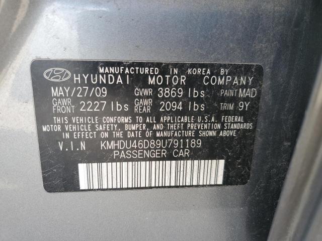 Photo 11 VIN: KMHDU46D89U791189 - HYUNDAI ELANTRA 