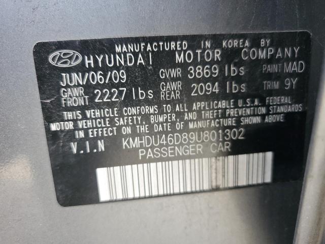 Photo 12 VIN: KMHDU46D89U801302 - HYUNDAI ELANTRA 