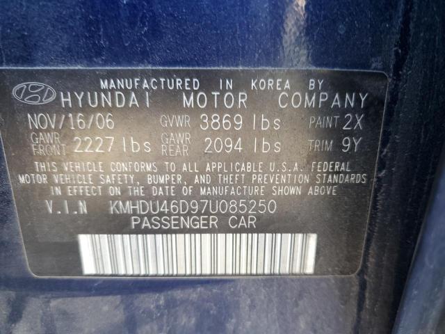 Photo 11 VIN: KMHDU46D97U085250 - HYUNDAI ELANTRA GL 