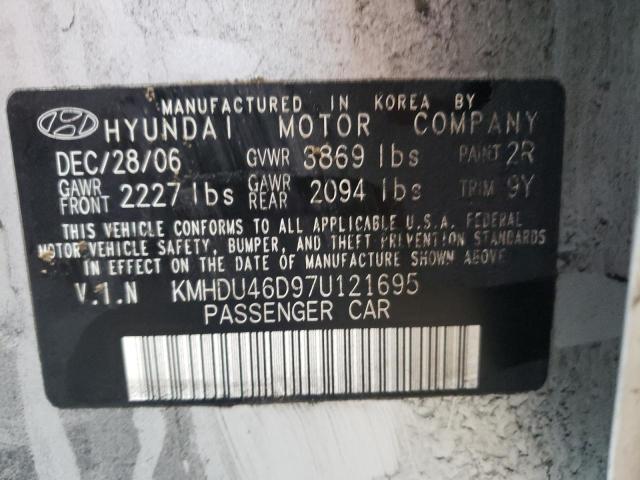 Photo 9 VIN: KMHDU46D97U121695 - HYUNDAI ELANTRA GL 