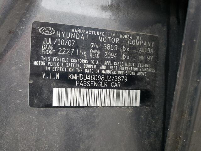 Photo 11 VIN: KMHDU46D98U273879 - HYUNDAI ELANTRA 