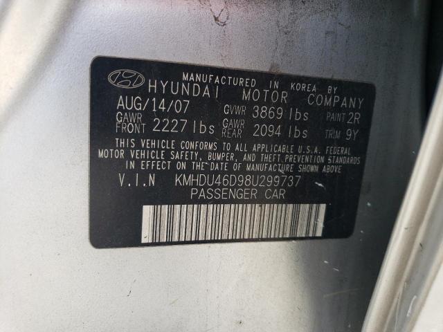 Photo 11 VIN: KMHDU46D98U299737 - HYUNDAI ELANTRA 