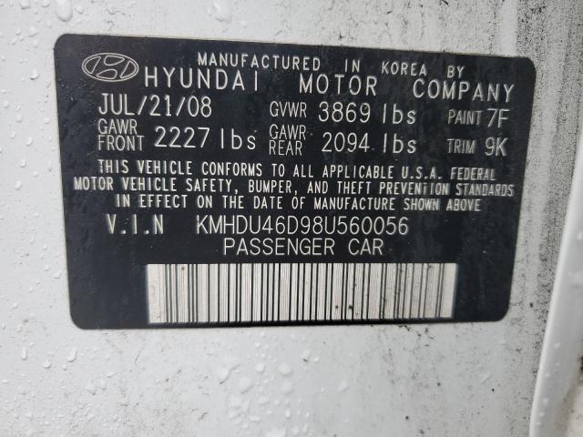 Photo 11 VIN: KMHDU46D98U560056 - HYUNDAI ELANTRA 