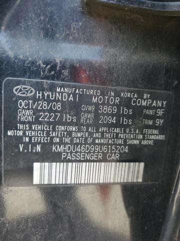 Photo 11 VIN: KMHDU46D99U615204 - HYUNDAI ELANTRA GL 