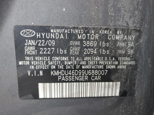 Photo 11 VIN: KMHDU46D99U688007 - HYUNDAI ELANTRA 