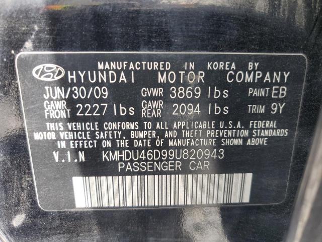 Photo 12 VIN: KMHDU46D99U820943 - HYUNDAI ELANTRA 