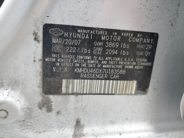 Photo 11 VIN: KMHDU46DX7U183588 - HYUNDAI ELANTRA 