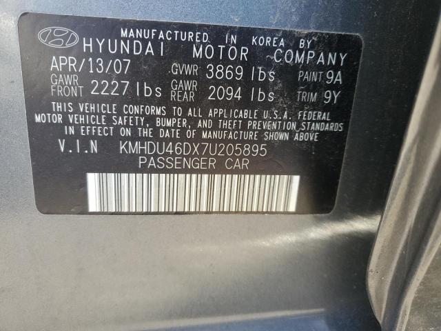 Photo 11 VIN: KMHDU46DX7U205895 - HYUNDAI ELANTRA 