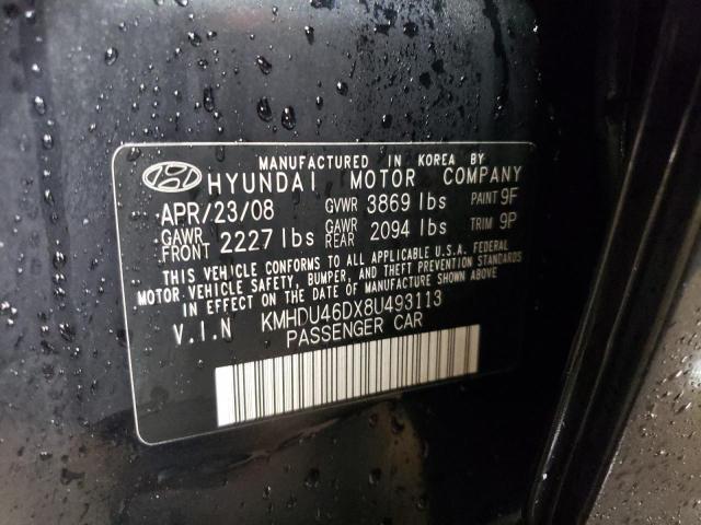 Photo 11 VIN: KMHDU46DX8U493113 - HYUNDAI ELANTRA 