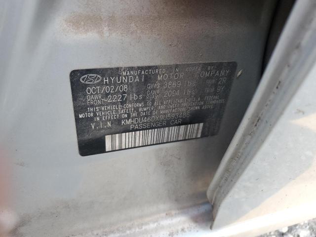 Photo 11 VIN: KMHDU46DX9U593486 - HYUNDAI ELANTRA GL 