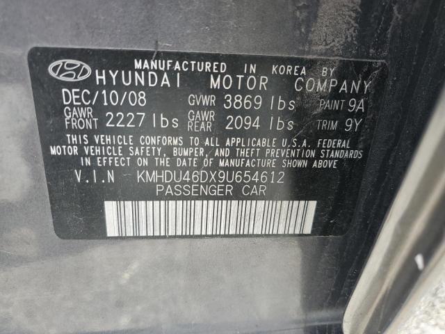 Photo 12 VIN: KMHDU46DX9U654612 - HYUNDAI ELANTRA 