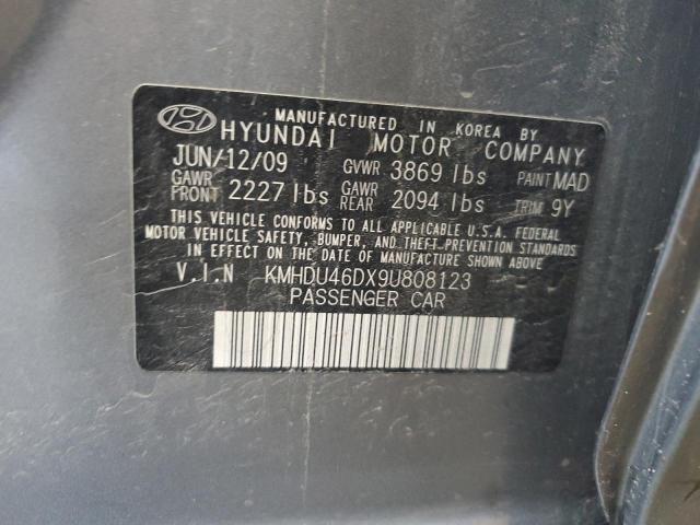 Photo 11 VIN: KMHDU46DX9U808123 - HYUNDAI ELANTRA GL 