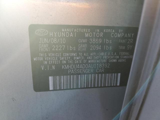 Photo 9 VIN: KMHDU4AD0AU118392 - HYUNDAI ELANTRA BL 