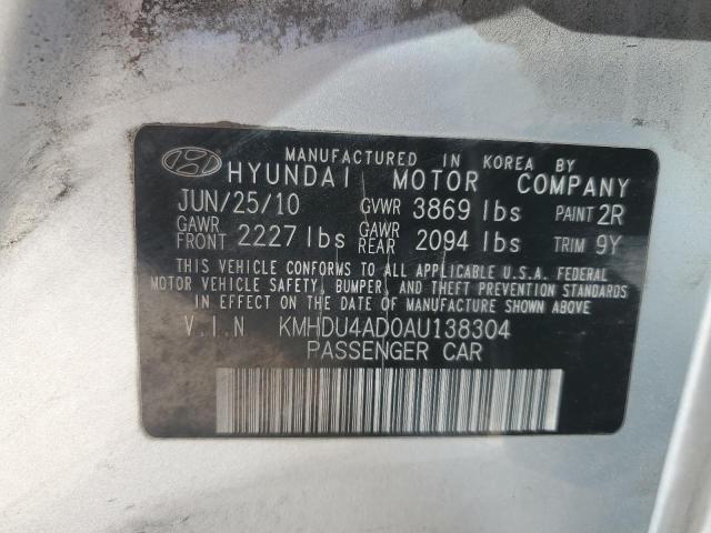 Photo 11 VIN: KMHDU4AD0AU138304 - HYUNDAI ELANTRA BL 