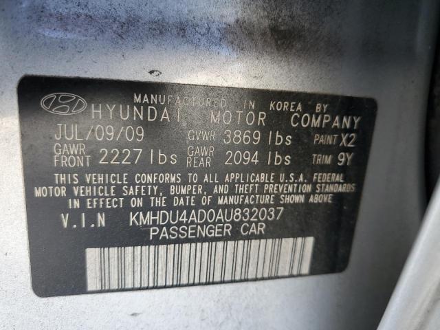 Photo 11 VIN: KMHDU4AD0AU832037 - HYUNDAI ELANTRA 