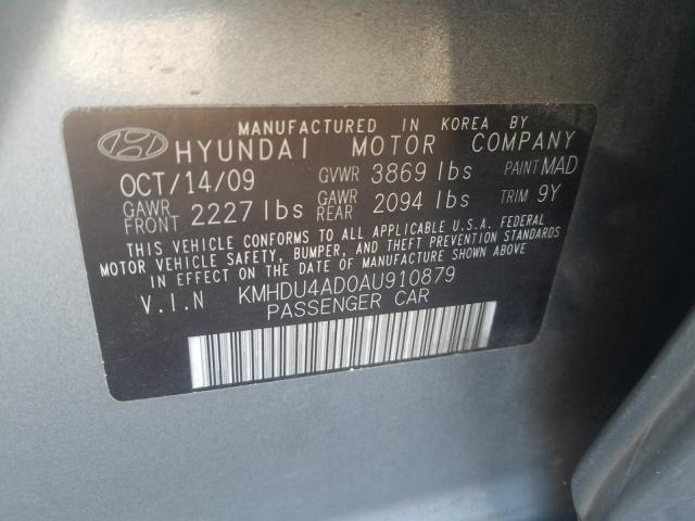 Photo 9 VIN: KMHDU4AD0AU910879 - HYUNDAI ELANTRA BL 