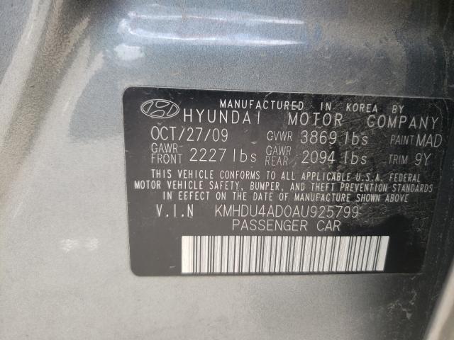 Photo 9 VIN: KMHDU4AD0AU925799 - HYUNDAI ELANTRA BL 