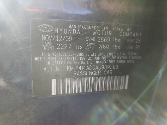 Photo 9 VIN: KMHDU4AD0AU939363 - HYUNDAI ELANTRA BL 