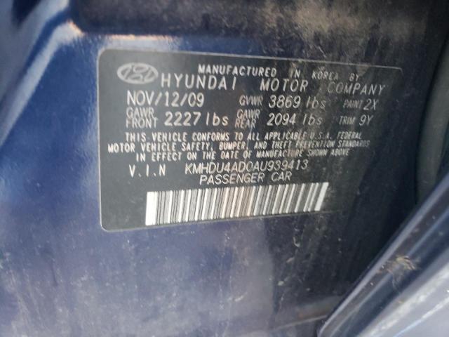 Photo 11 VIN: KMHDU4AD0AU939413 - HYUNDAI ELANTRA BL 