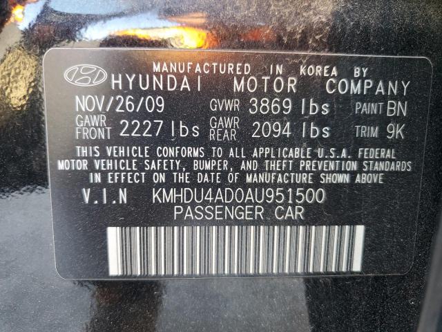 Photo 11 VIN: KMHDU4AD0AU951500 - HYUNDAI ELANTRA 