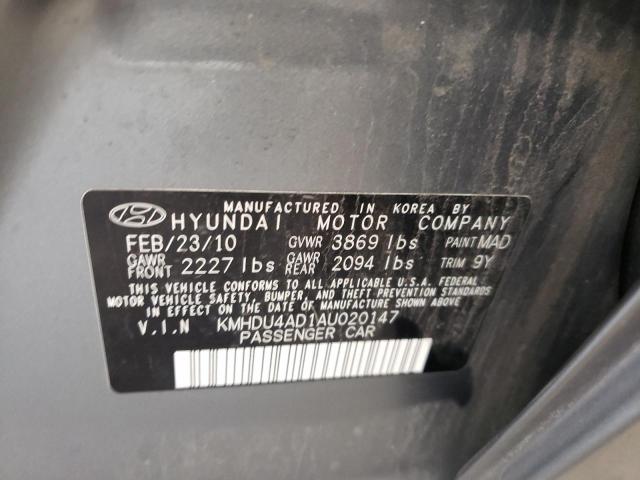 Photo 9 VIN: KMHDU4AD1AU020147 - HYUNDAI ELANTRA BL 