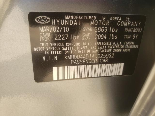 Photo 9 VIN: KMHDU4AD1AU025932 - HYUNDAI ELANTRA BL 