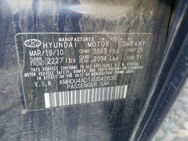 Photo 9 VIN: KMHDU4AD1AU042830 - HYUNDAI ELANTRA BL 