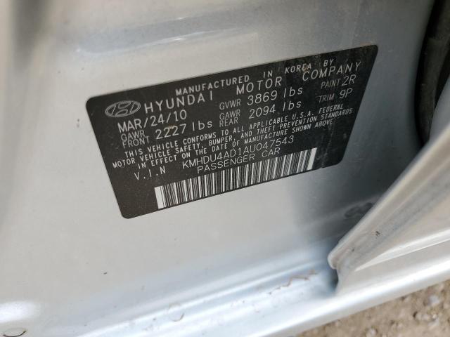 Photo 11 VIN: KMHDU4AD1AU047543 - HYUNDAI ELANTRA BL 