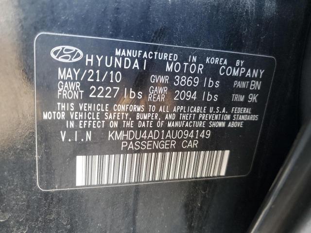 Photo 11 VIN: KMHDU4AD1AU094149 - HYUNDAI ELANTRA BL 