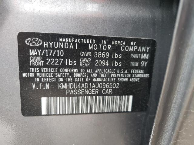 Photo 9 VIN: KMHDU4AD1AU096502 - HYUNDAI ELANTRA BL 