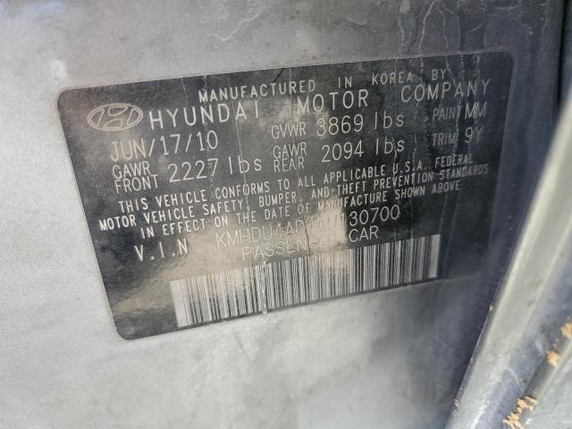 Photo 11 VIN: KMHDU4AD1AU130700 - HYUNDAI ELANTRA BL 