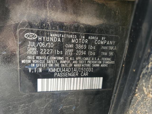 Photo 11 VIN: KMHDU4AD1AU151031 - HYUNDAI ELANTRA BL 