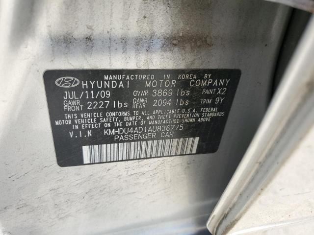 Photo 11 VIN: KMHDU4AD1AU836775 - HYUNDAI ELANTRA 