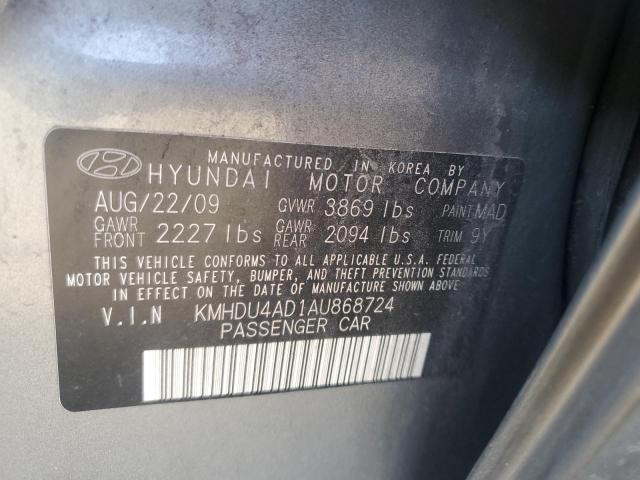 Photo 11 VIN: KMHDU4AD1AU868724 - HYUNDAI ELANTRA BL 