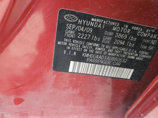 Photo 11 VIN: KMHDU4AD1AU880632 - HYUNDAI ELANTRA BL 